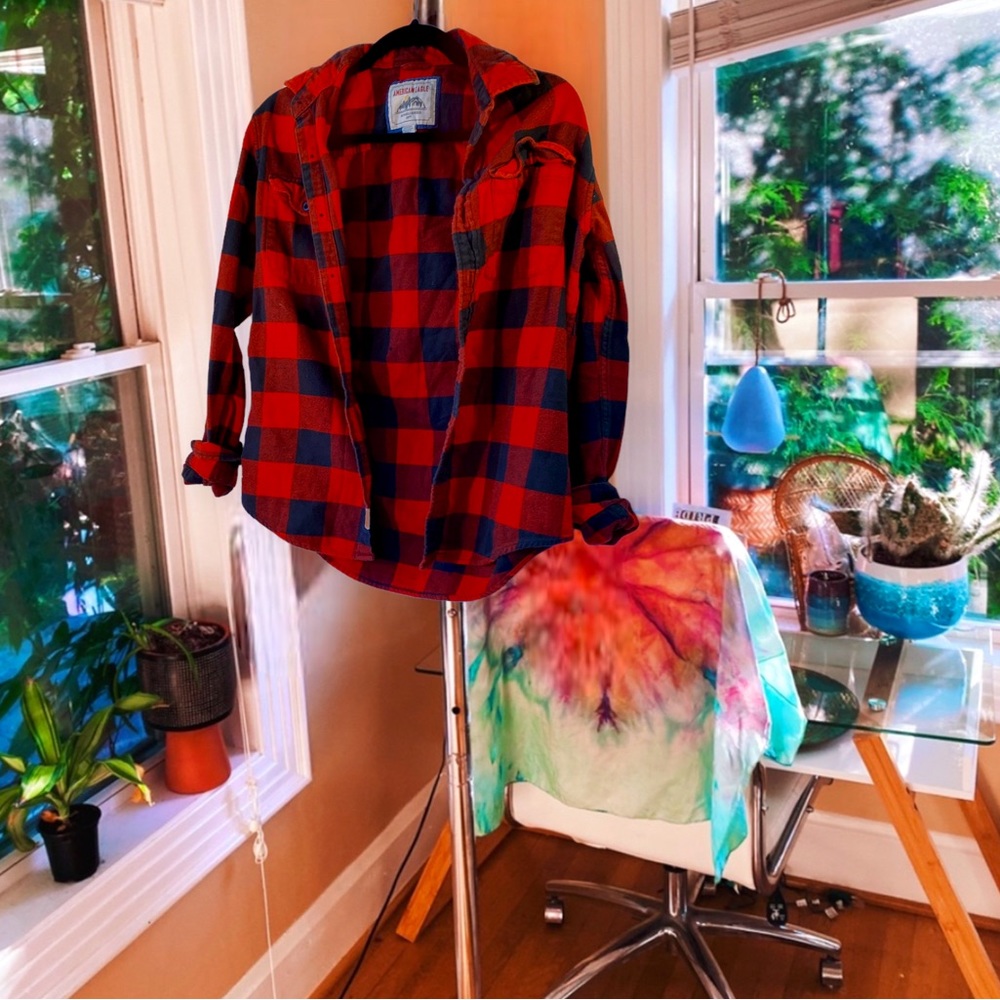 vintage AE weekender worn vibes flannel ✨🔮